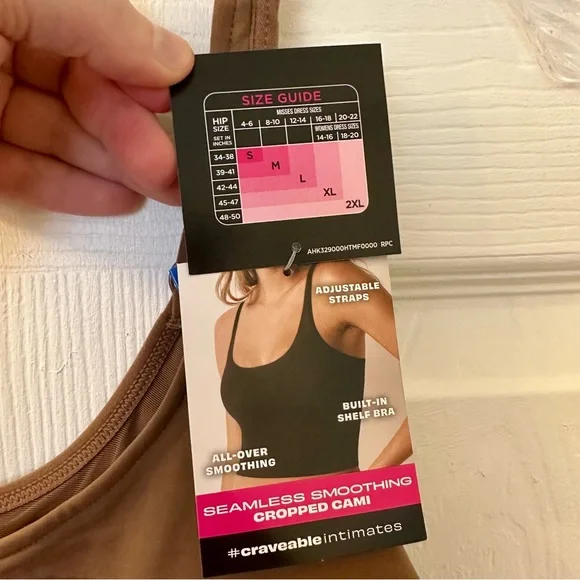 Maidenform XL Smoothing Seamless Cropped Cami - Picture 9 of 11